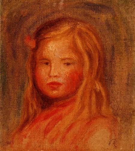 Young Girl with Long Hair od Pierre-Auguste Renoir