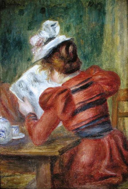 Young Girl Reading od Pierre-Auguste Renoir