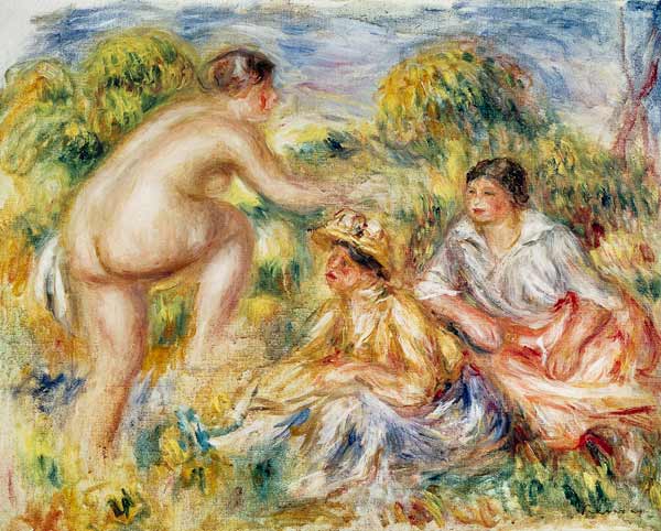 Young Girls in the Countryside od Pierre-Auguste Renoir