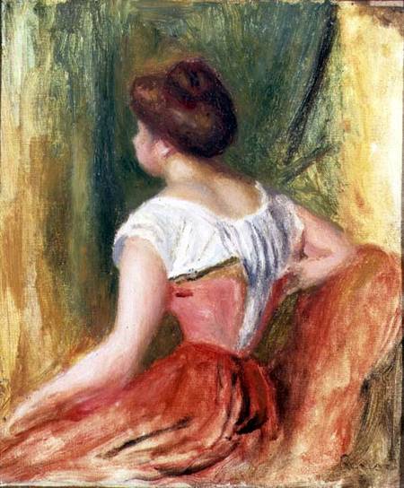 Young Woman Seated od Pierre-Auguste Renoir