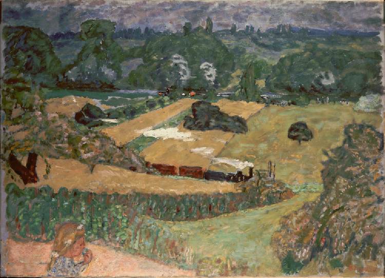 Landscape with freight train od Pierre Bonnard