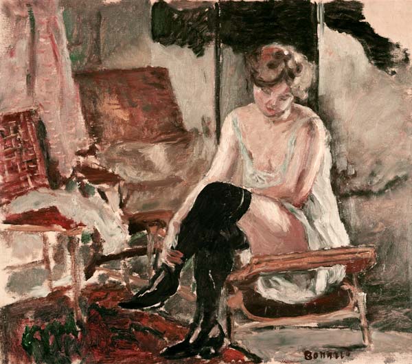 Etude de jeune femme sur sa chaiselongue od Pierre Bonnard