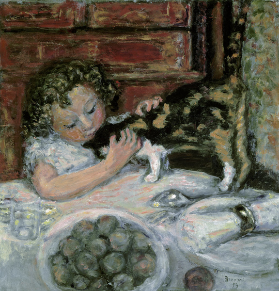 Little Girl with Cat od Pierre Bonnard