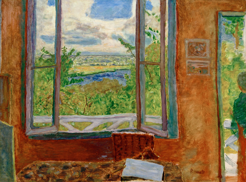 Offenes Fenster zur Seine (Vernon) od Pierre Bonnard