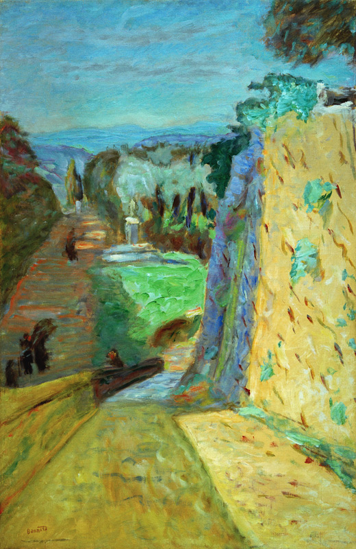 Paysage, l’allée au Cannet od Pierre Bonnard
