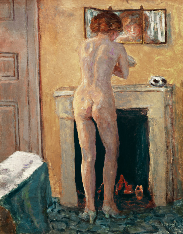 Nude before Fire-place, Back View od Pierre Bonnard