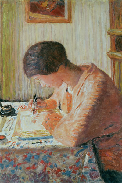Writing Woman od Pierre Bonnard