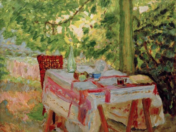 La Table servie sous le tilleul od Pierre Bonnard
