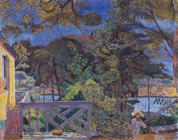 The Terrace at Vernon od Pierre Bonnard