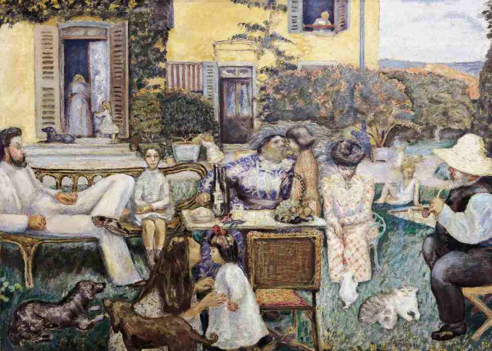 A bourgeoise afternoon or The Terrasse family od Pierre Bonnard