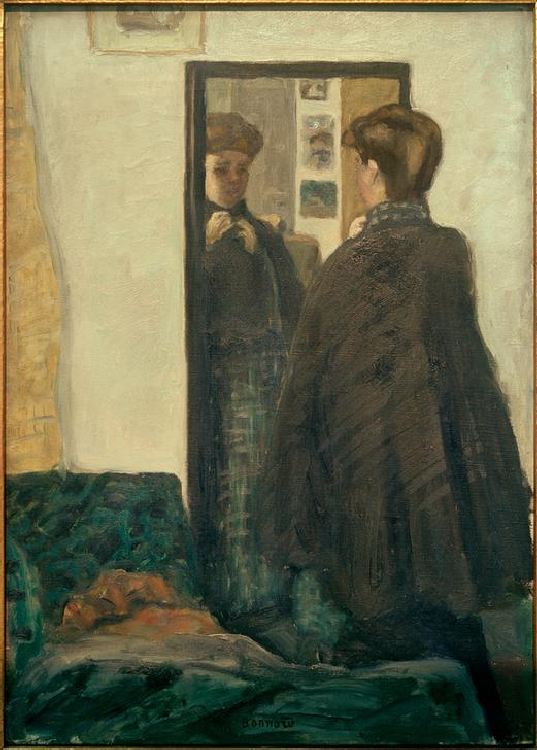 Frau vor dem Spiegel od Pierre Bonnard