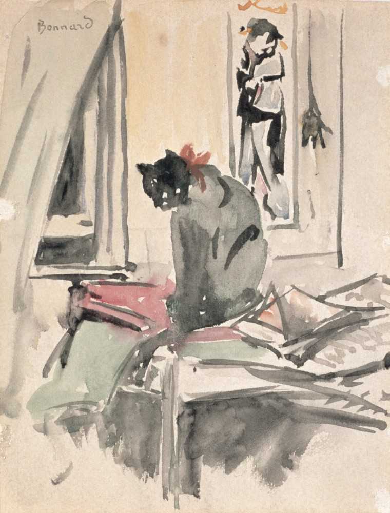 Cat Sitting by a Window od Pierre Bonnard