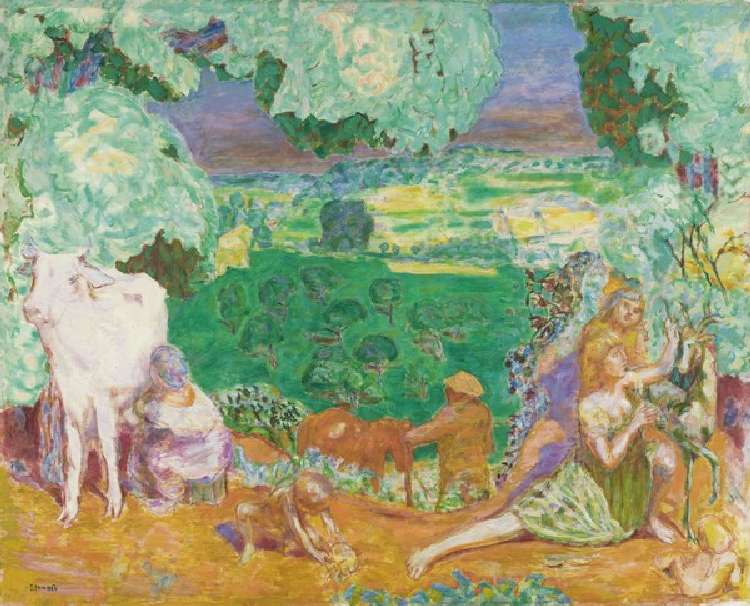 La Symphonie pastorale (Landschaft) od Pierre Bonnard
