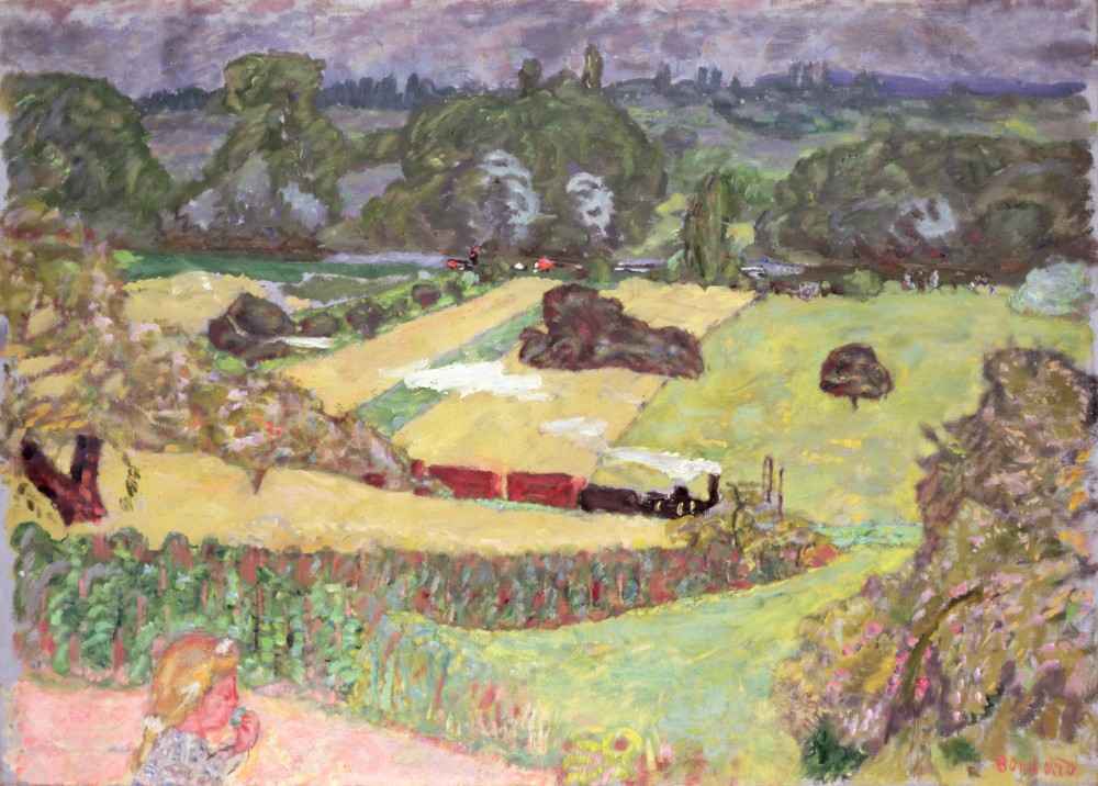 Landscape with freight train od Pierre Bonnard