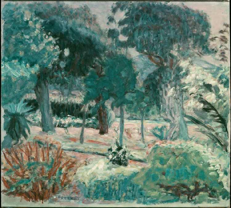 Le jardin dans Le Var (Saint-Tropez, la Villa Joséphine) od Pierre Bonnard