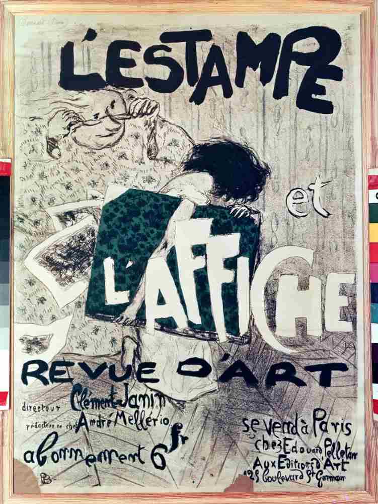 Poster advertising the LEstampe et lAffiche Revue dArt od Pierre Bonnard