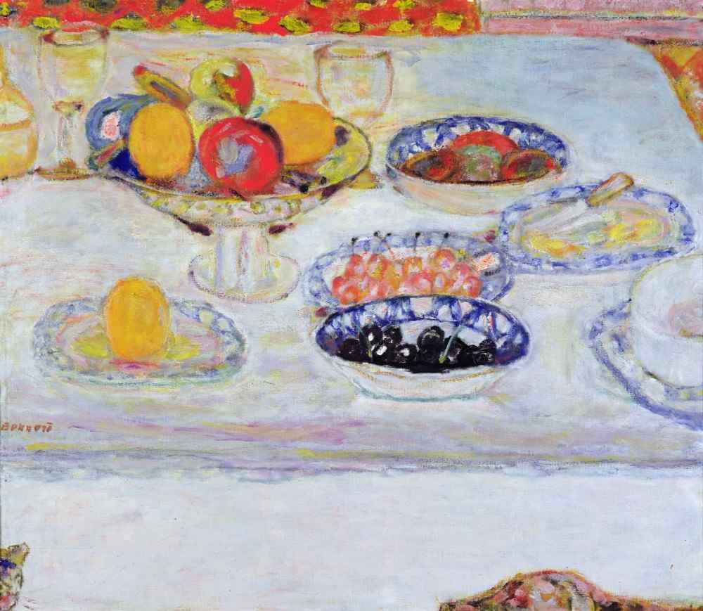 Bowl and Plates of Fruit od Pierre Bonnard