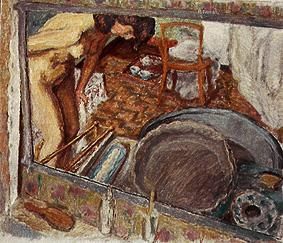 Reflection of a woman at the bath od Pierre Bonnard