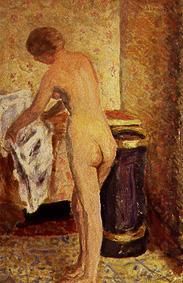 Stationary female act with towel. od Pierre Bonnard