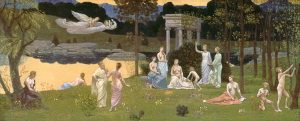 The Sacred Wood Cherished the Arts and the Muses (reduced version) 1884-89 od Pierre-Cécile Puvis de Chavannes