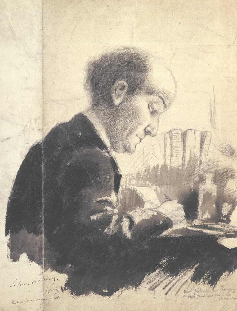 Portrait of Max Jacob od Pierre de Belay