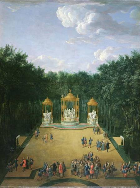 The Groves of the Baths of Apollo in the Gardens of Versailles od Pierre-Denis Martin