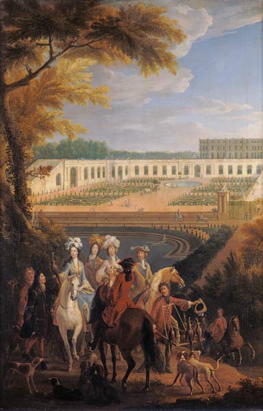 View of the Orangerie at Versailles od Pierre-Denis Martin