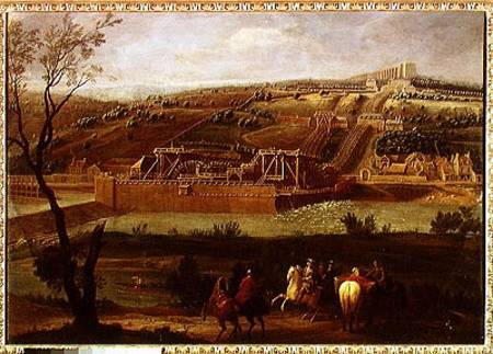 View of the Marly Machine and the Aqueduct at Louveciennes od Pierre-Denis Martin