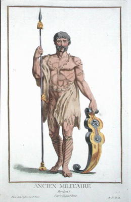 Dress of a Breton Warrior from 'Receuil des Estampes, Representant les Rangs et les Dignites, suivan od Pierre Duflos