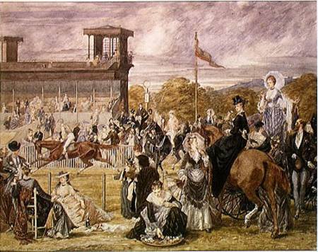 The Races at Longchamp in 1874 od Pierre Gavarni