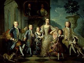 The family of the duke of Valentinois. od Pierre Gobert