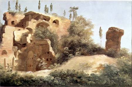 Ruins at the Villa Farnese od Pierre Henri de Valenciennes