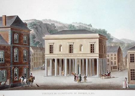 Portico of the Fountain of Pouhon at Spa, from 'Choix des Monuments, Edifices et Maisons les plus re od Pierre Jacques Goetghebuer