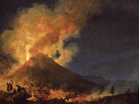 Vesuvius Erupting od Pierre Jacques Volaire