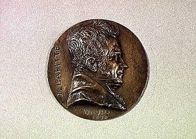 Medallion with a portrait of Jacques Lafitte (1767-1844) 1830 (metal) od Pierre Jean David d'Angers