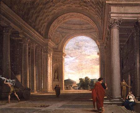 The Interior of a Church in Rome od Pierre Lemaire