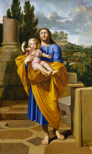 St. Joseph Carrying the Infant Jesus od Pierre Letellier