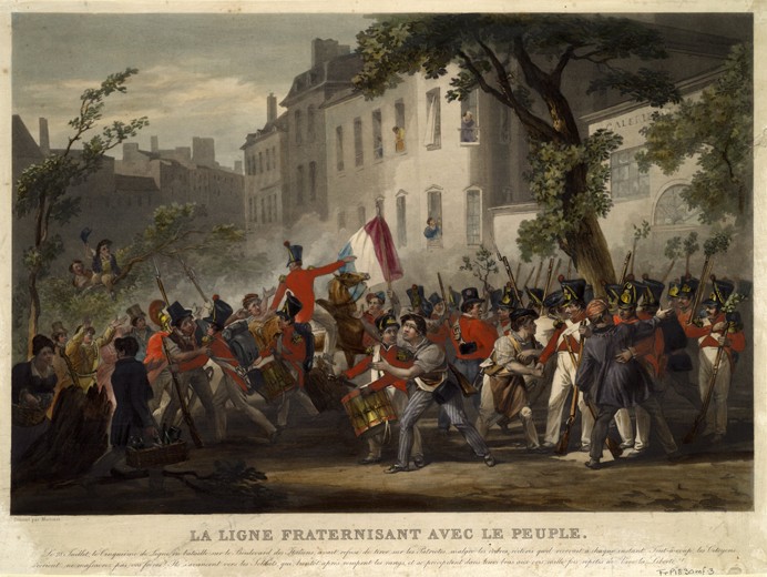 The July Revolution of 1830 od Pierre Martinet