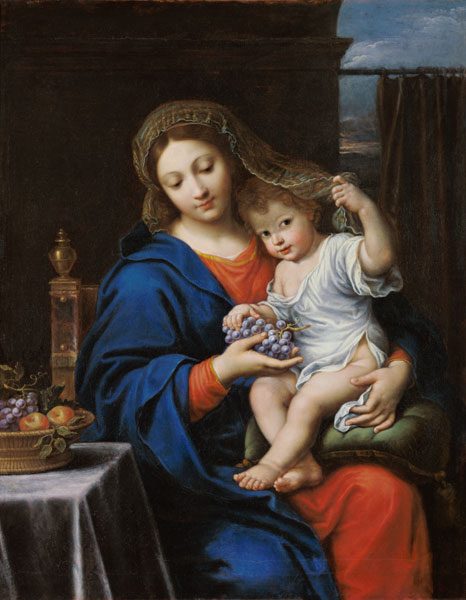 The Virgin of the Grapes, 1640-50 od Pierre Mignard