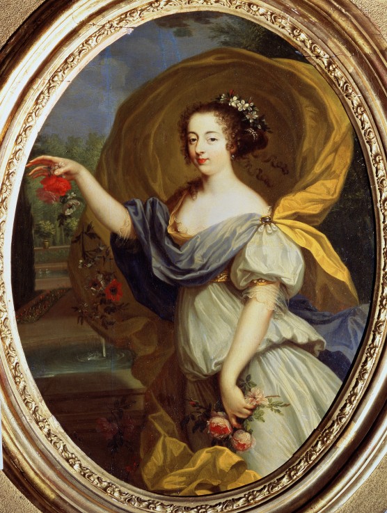 Portrait of Duchess De la Valliere as Flora od Pierre Mignard