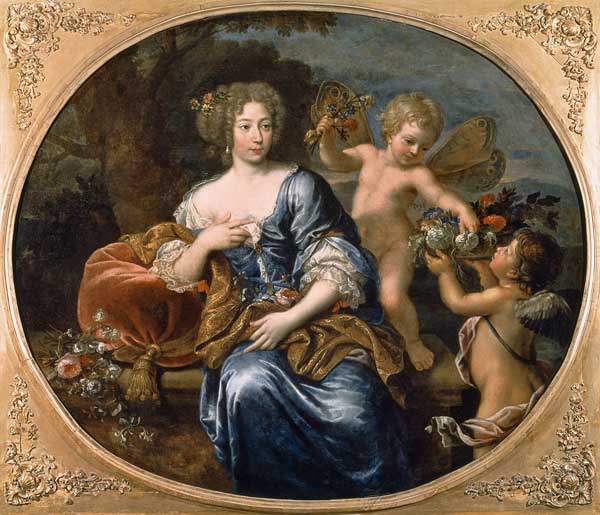 Portrait presumed to be Francoise-Athenais de Rochechouart de Mortemart (1640-1707) Marquise de Mont od Pierre Mignard