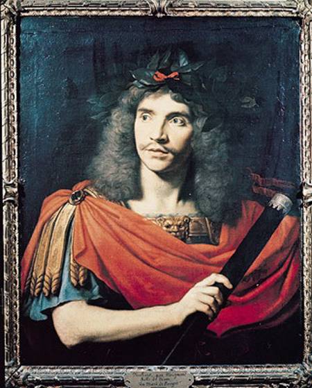 Moliere in the Role of Caesar in the Death of Pompey od Pierre Mignard