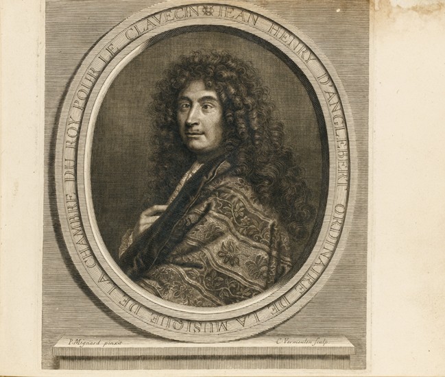 Portrait of the composer Jean-Henri d’Anglebert (1629-1691) od Pierre Mignard