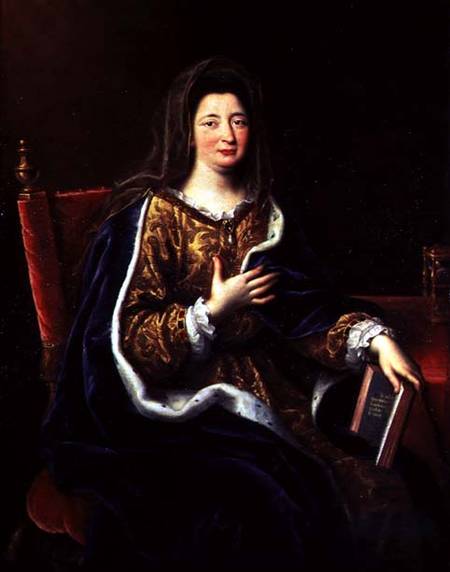 Portrait of Francoise d'Aubigne (1635-1719) the Marquise of Maintenon od Pierre Mignard