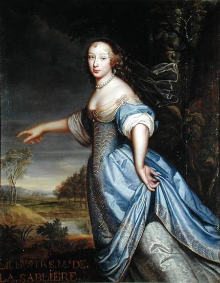 Portrait of Madame de la Sabliere od Pierre Mignard