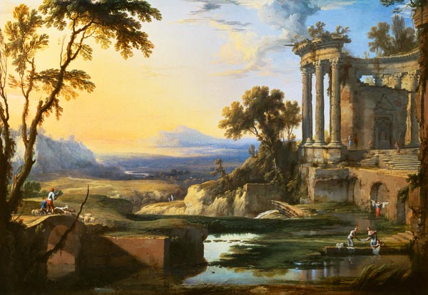 Italian landscape with ruins od Pierre Patel