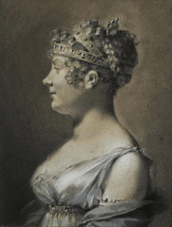 Portrait of Catherine Talleyrand, Princesse de Bénévent od Pierre-Paul Prud'hon