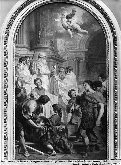 The Mass of St. Basil, before 1747 od Pierre Subleyras