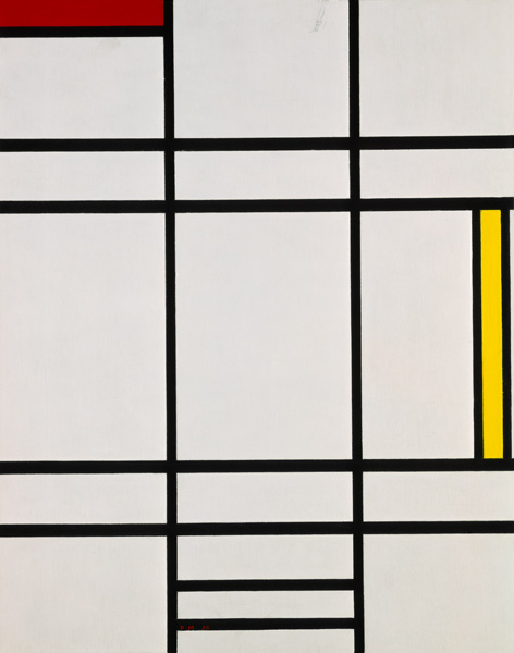Komposition mit Weiß, Rot und Gelb od Piet Mondrian