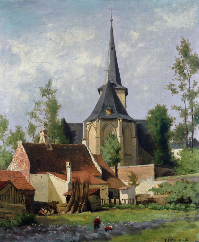 Church Seen from the Rear od Piet Mondrian